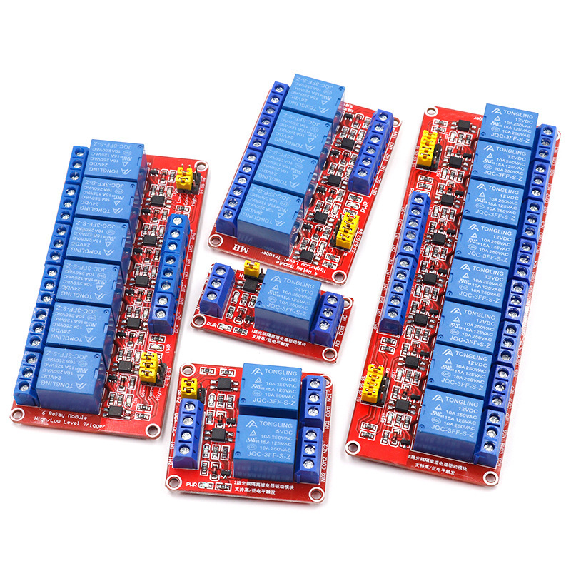 1/2/4/8-channel 5v/12v/24v Rel - Relay 8 Channel Board recension och pris