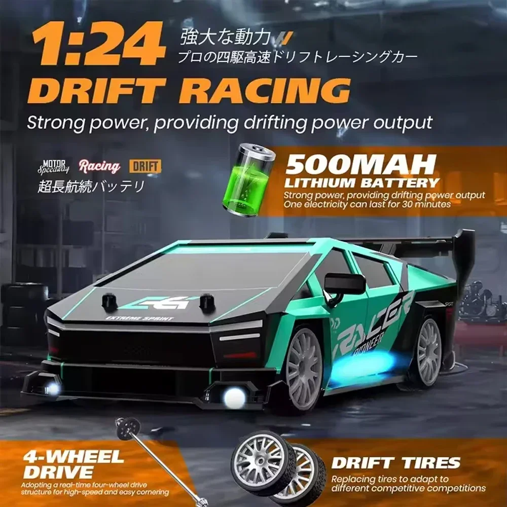 1/24 4WD RC Drift Car 2.4GHz W - Home Automation Tutorial recension och pris